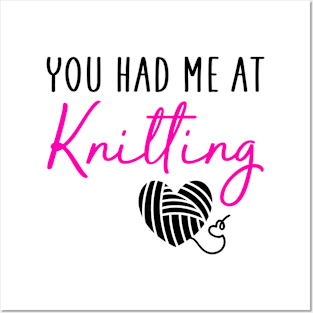 you had me at knitting Posters and Art